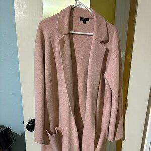 J Crew Sweater Coat Pink Small